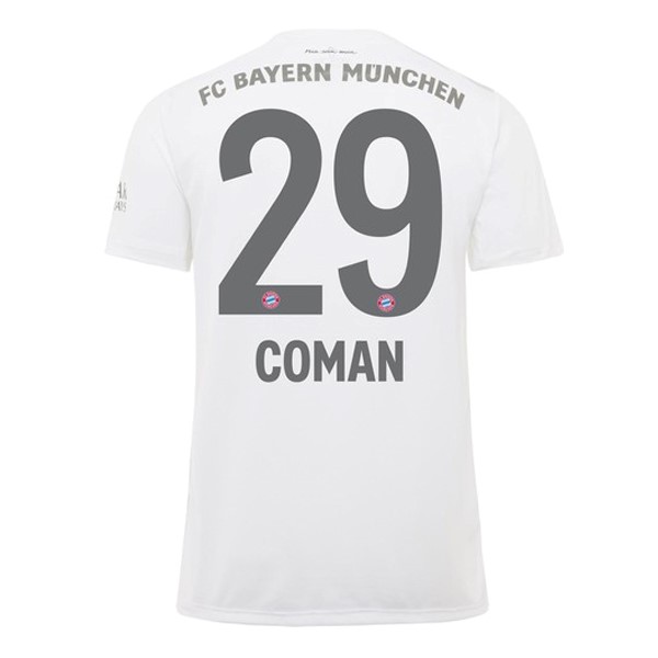 Maillot Football Bayern Munich NO.29 Coman Exterieur 2019-20 Blanc
